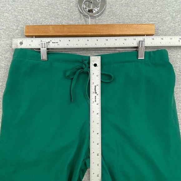 Tahdah Scrub Pants Womens Small Green Drawstring Split Leg Healthcare Uniform - Picture 8 of 13